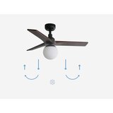 Faro 34278-11L - Plafonski ventilator KLIM S 1xE27/15W/230V orah/crna + daljinski upravljač | Eponuda.com
