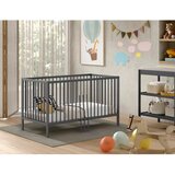 Vipack Antracitno sivi dječji krevet od masivnog bora 60x120 cm DINO – | shoptok.hr