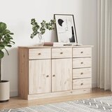 The Living Store Komoda ALTA 112x35x73 cm trdna borovina - Komoda, (21661908) Cene