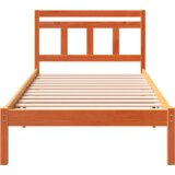  Konstrukcija postelje Rjava 75 x 190 cm Masivno borovo les, (5000127700) | Shoptok.si