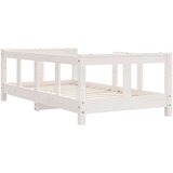  Otroški posteljni okvir bel 70x140 cm trdna borovina, (20916950) | Shoptok.si