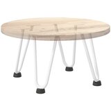  Noge s ukosnicama za stolić za kavu 4 kom. bijele 20 cm, puni čelik | shoptok.hr