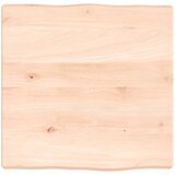 vidaXL Mizna plošča 40x40x4 cm neobdelana trdna hrastovina Cene