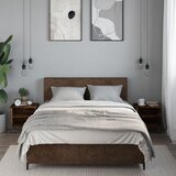  Noćni ormarić 2 kom boja dimljenog hrasta 40x30x40 cm drveni | shoptok.hr