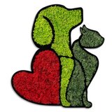 WALLXPERT dekorativni zidni pribor moss dog & cat lover | ePonuda.com