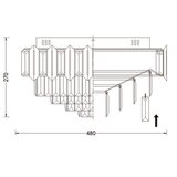 Brilagi Plafonsko svetlo SPECTRA 5xE14/40W/230V prečnik 48 cm sjajni hrom | Eponuda.com