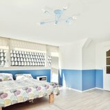  plafonski luster cambridge 6xE27/15W/230V plavi | Eponuda.com