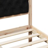  Krevetna konstrukcija Crna 180 x 200 cm Čvrsto borovo drvo | shoptok.hr