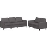  2-dijelni set sofa s jastucima sivi od umjetne kože | shoptok.hr