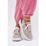 Boto Ladies Sports Shoes With Mesh And Studs Gray Ogalda | Shoptok.si