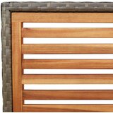  Vanjske Stolice 4 pcs Siva smeđa | shoptok.hr