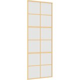  Klizna vrata zlatna 76x205 cm matirano staklo ESG i aluminij | shoptok.hr