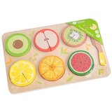 Classic World drveno voće za rezanje na čičak + učenje razlomaka i dijeljenja montessori 23 kom. | shoptok.hr