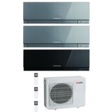 Mitsubishi multi-split klimatska naprava - 3X EF35VG (siva+siva+črna) + zunanja enota MXZ-3F68VF3 | Shoptok.si