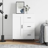Maison Chic Komoda - Predalnik bela 69,5x34x90 cm inženirski les, (21716448) | Shoptok.si
