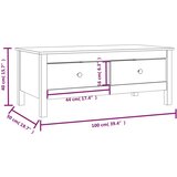 Stolić za kavu 100 x 50 x 40 cm od masivne borovine | shoptok.hr