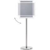  Stalak za plakate A4 s postoljem srebrni od aluminijske legure | shoptok.hr