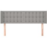  Uzglavlje s ušima svjetlosivo 147x16x78/88 cm od tkanine | shoptok.hr