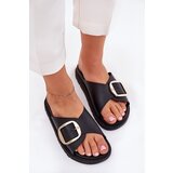 Boto Ladies Platform Sandals With Gold Buckle Black Jovira | Shoptok.si