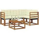 Set vanjskih sofa 5 kom. Prirodna i krem | shoptok.hr
