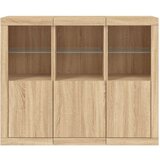 Komode s LED svjetlima 3 kom boja hrasta sonome | shoptok.hr
