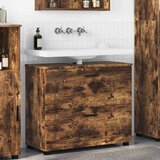 vidaXL Kupaonski ormar s ladicama Dimljeni hrast 76.5 x 35 x 64 cm | shoptok.hr