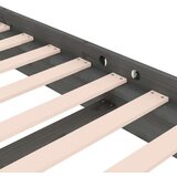  Posteljni okvir siv iz trdnega lesa 135x190 cm 4FT6, (20648402) | Shoptok.si