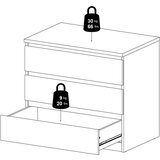 Tvilum Komoda v hrastovem dekorju v naravni barvi 77x70x50 cm Naia – | Shoptok.si