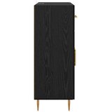 vidaXL Strani šal Črna Orehovina 69,5 x 34 x 90 cm Konstruiran les | Shoptok.si