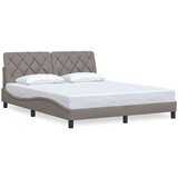  Okvir za krevet bez madraca smeđesivi 160x200 cm od tkanine | shoptok.hr