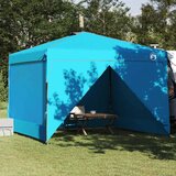 Šator s nadstrešnicom Plava 290 x 290 x 251 cm tkanina | shoptok.hr