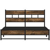  Metalni okvir kreveta bez madraca boja hrasta 140x200 cm | shoptok.hr