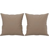  3-dijelni set sofa s jastucima boja cappuccina od umjetne kože | shoptok.hr