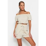 Trendyol Two-Piece Set - Ecru - Relaxed fit Cene