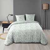 Douceur d intérieur Bijela/zelena posteljina za bračni krevet/za produženi krevet od mikrovlakana 240x220 cm Sequoia – Cijene