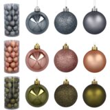Molarem Home Set od 30 kuglica za božićno drvce – 6 cm, roza | shoptok.hr