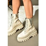 Fox Shoes R726659009 Women's Beige Stone Lace-Up Ankle Boots cene