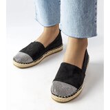 Gemre Women's black flat slip-on espadrilles Magali | shoptok.hr