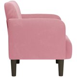 SOFA s naslonima za ruke, ružičasta, 54 cm, baršun | Shoptok.si