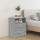  Noćni ormarić boja sivog hrasta sonome 50 x 32 x 60 cm | shoptok.hr