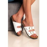 Fenzy Kožne Sandale, Bijele | shoptok.hr