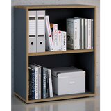 P & B PISARNIŠKI REGAL 60/74/33 cm antracit, medeni hrast | Shoptok.si