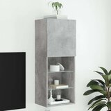 vidaXL TV ormarić s LED svjetlima siva boja betona 40 5x30x102 cm | shoptok.hr