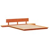  Krevetna konstrukcija s uzglavljem Smeđa 140 x 200 cm boja drva | shoptok.hr