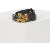 Vivienne Westwood Pasovi SMALL LINE ORB BUCKLE/BRASS Črna | Shoptok.si