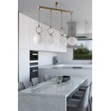 Opviq Morino 4 Lü Sıralı Beyaz Camlı Eskitme Sarkıt White Chandelier | Eponuda.com