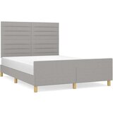  Za krevet s uzglavljem svjetlosivi 140x190 cm od tkanine | shoptok.hr