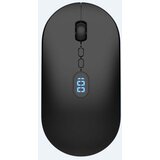 INF Brezžična miška USB Bluetooth z digitalnim zaslonom - 2.4G + Bluetooth Black, (5000091380) | Shoptok.si