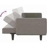 Kauč na razvlačenje s jastucima smeđesivi od tkanine | shoptok.hr