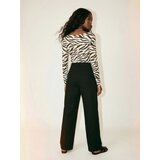 Sinsay Viskozna bluza s dugim rukavima u zebra uzorku | shoptok.hr